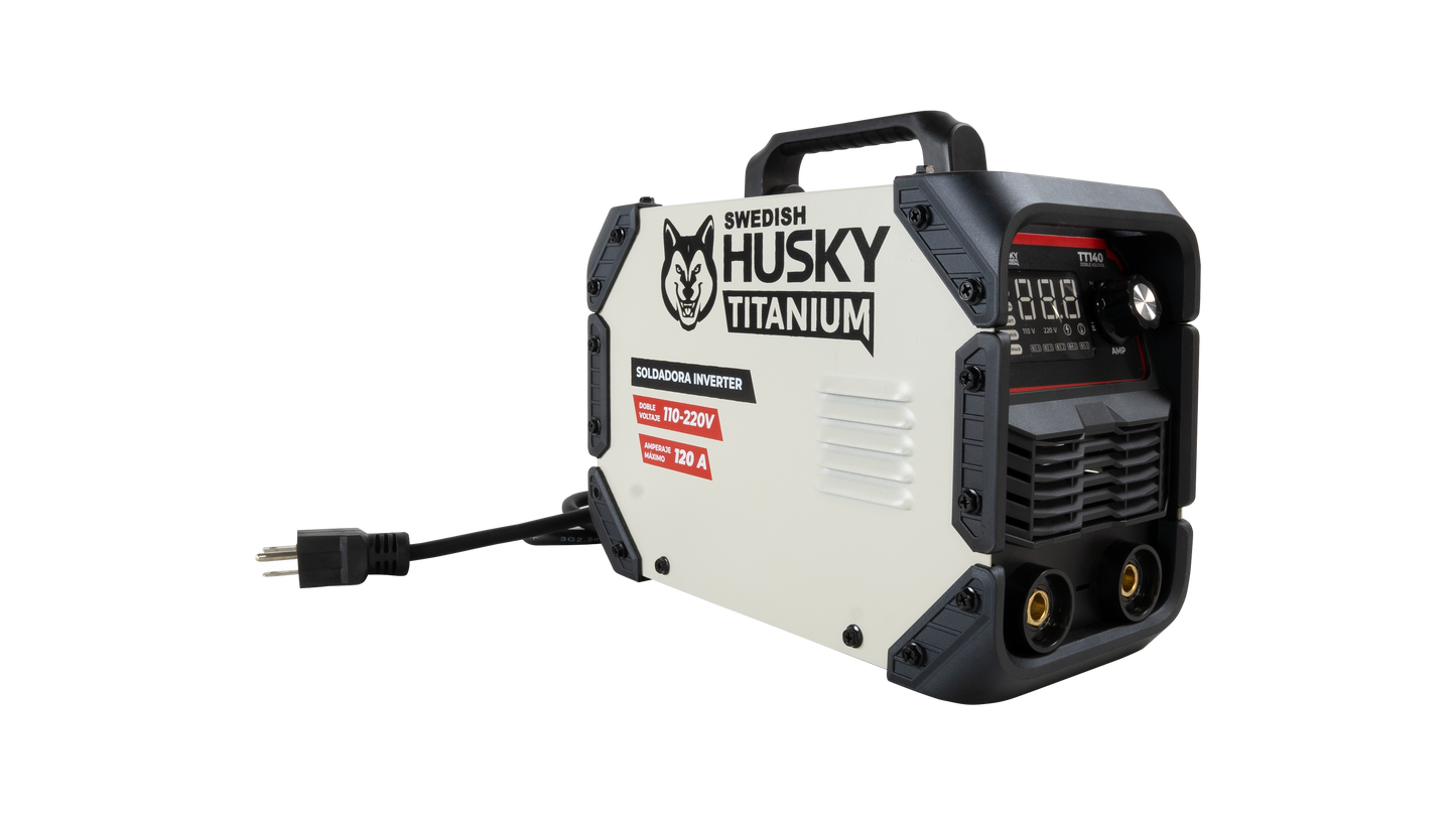 Soldadora Inverter Profesional 100A/120A 110V/220V SWEDISH HUSKY TITANIUM TT140