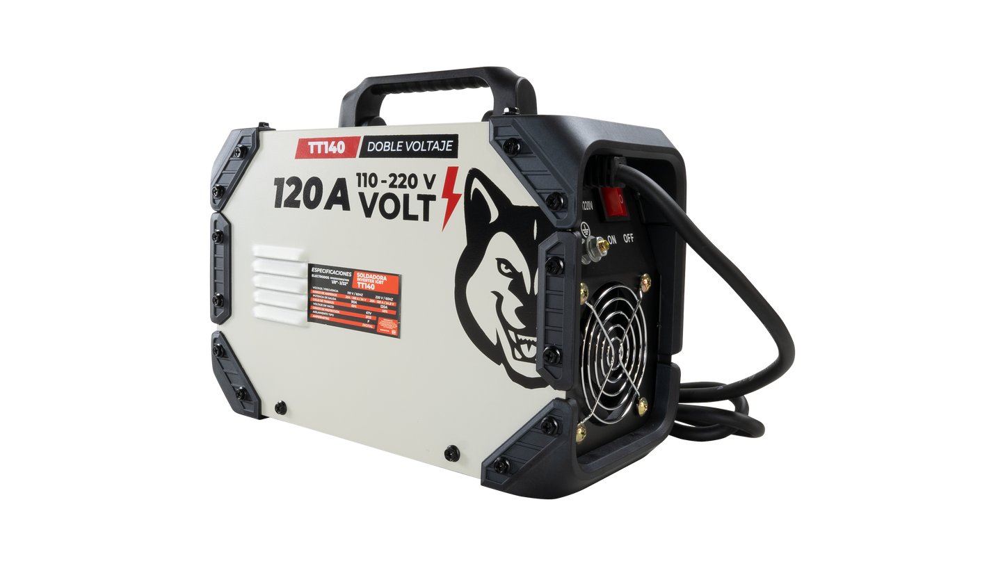 Soldadora Inverter Profesional 100A/120A 110V/220V SWEDISH HUSKY TITANIUM TT140