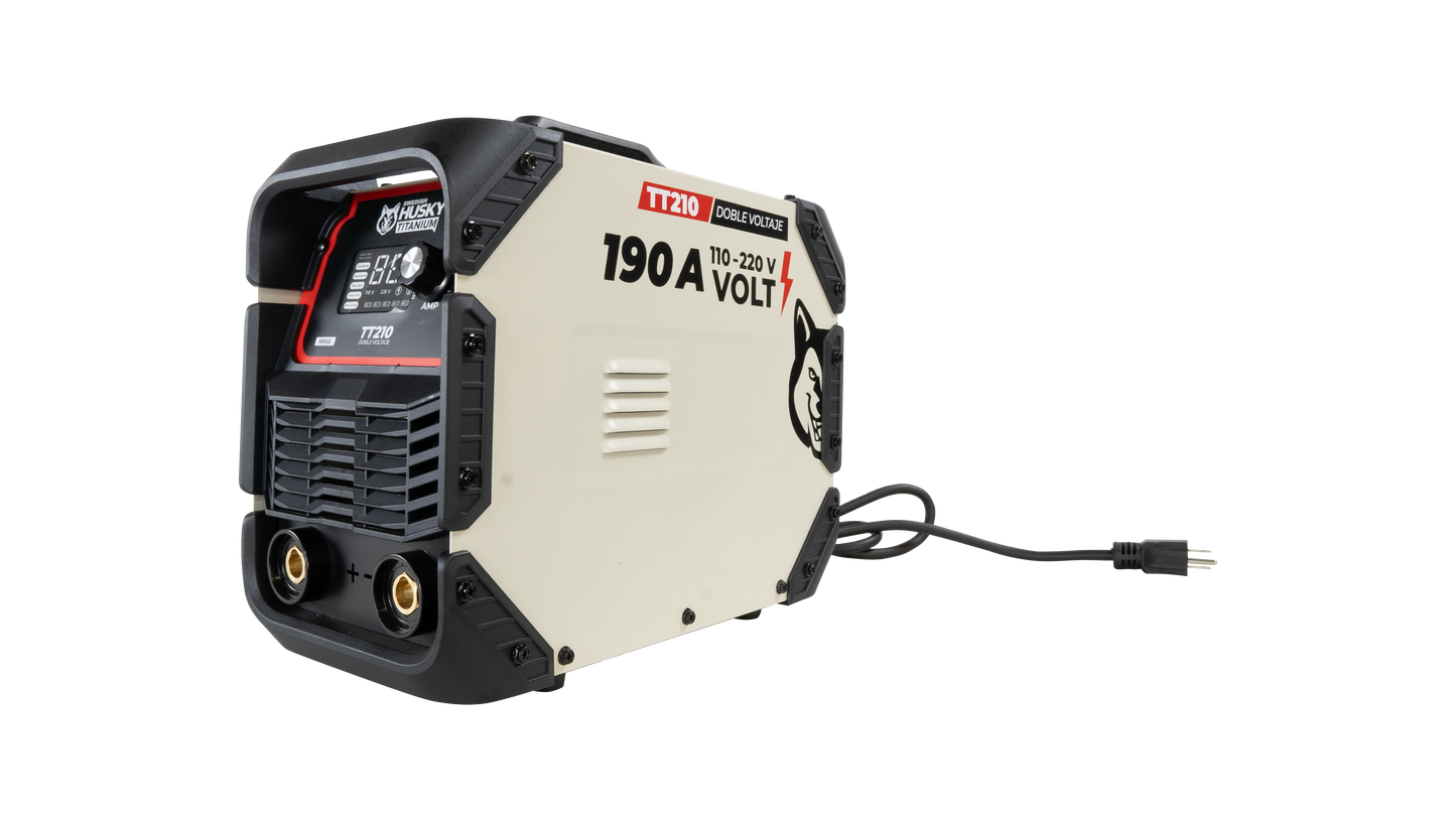 Soldadora Inverter Profesional 140A/190A  A 110v/220v SWEDISH HUSKY TITANIUM TT210