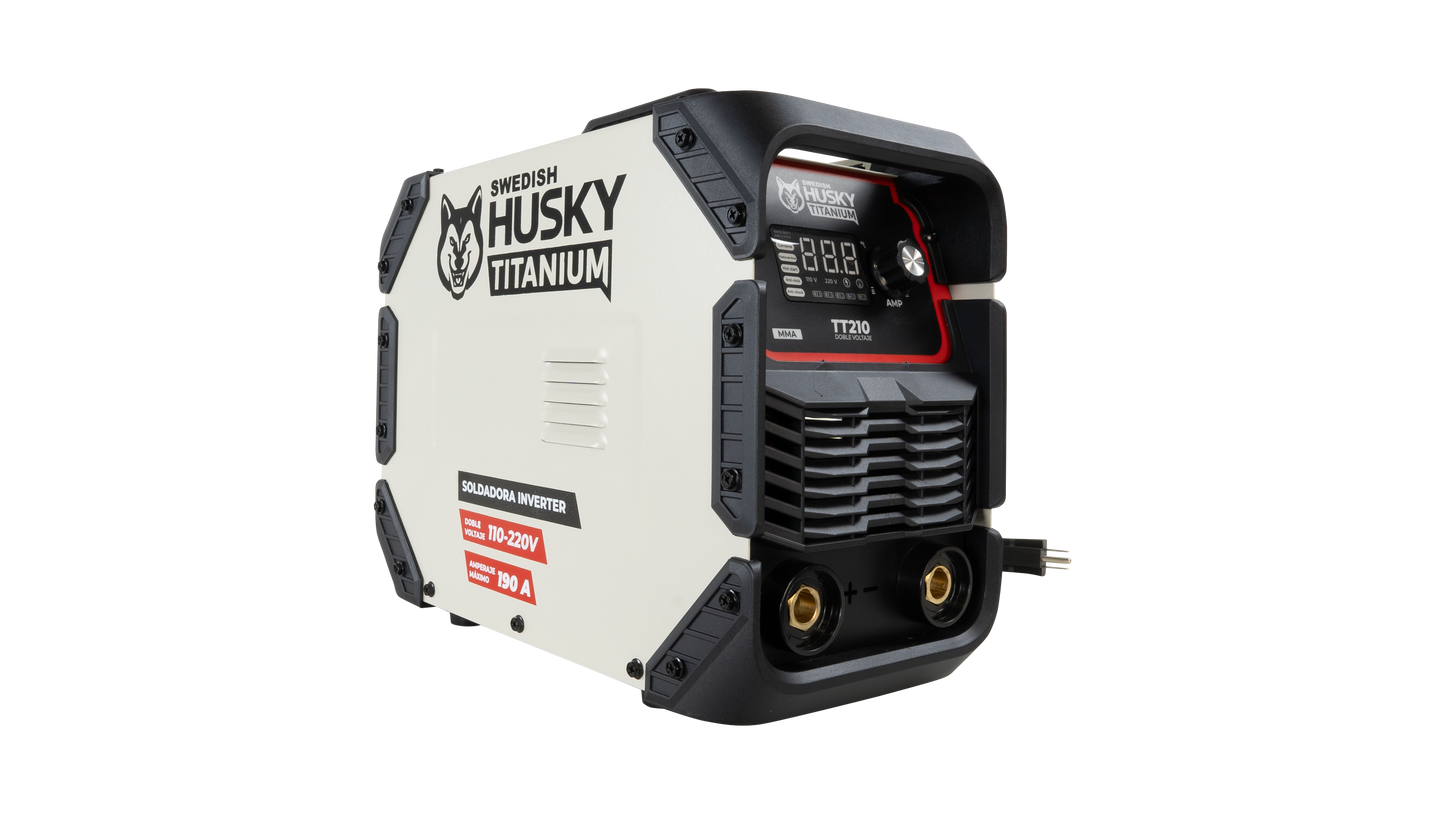 Soldadora Inverter Profesional 140A/190A  A 110v/220v SWEDISH HUSKY TITANIUM TT210