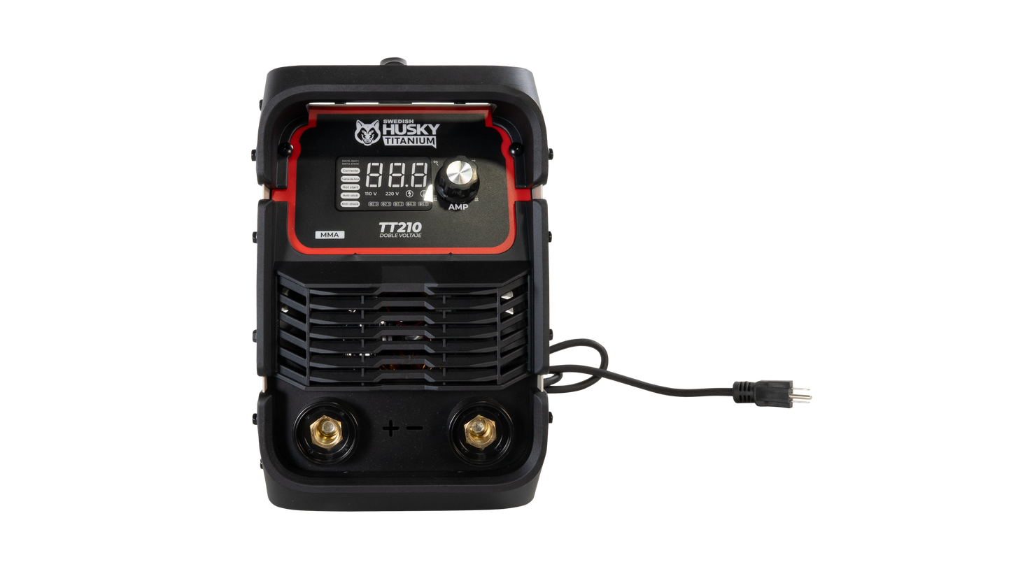 Soldadora Inverter Profesional 140A/190A  A 110v/220v SWEDISH HUSKY TITANIUM TT210