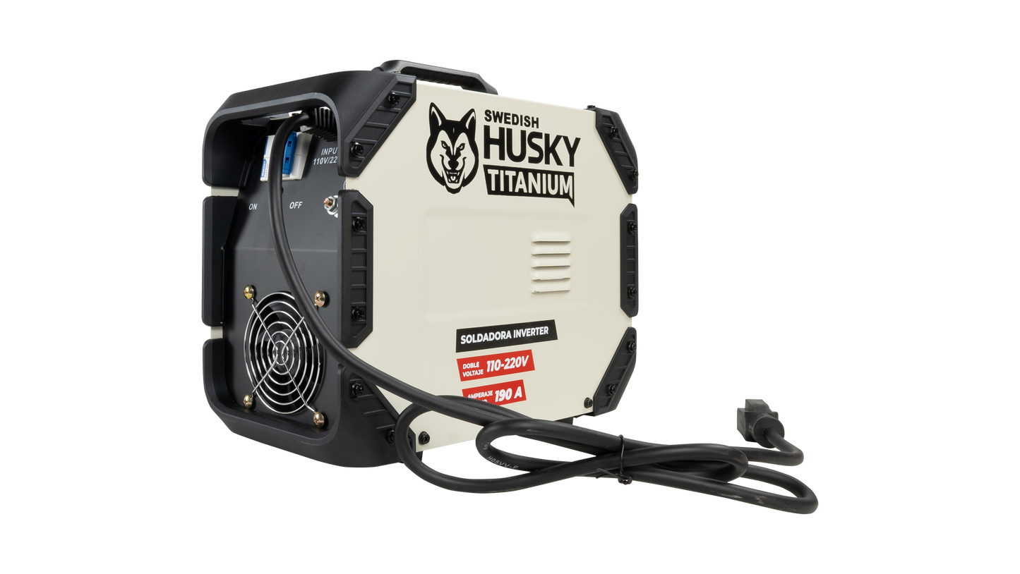 Soldadora Inverter Profesional 140A/190A  A 110v/220v SWEDISH HUSKY TITANIUM TT210