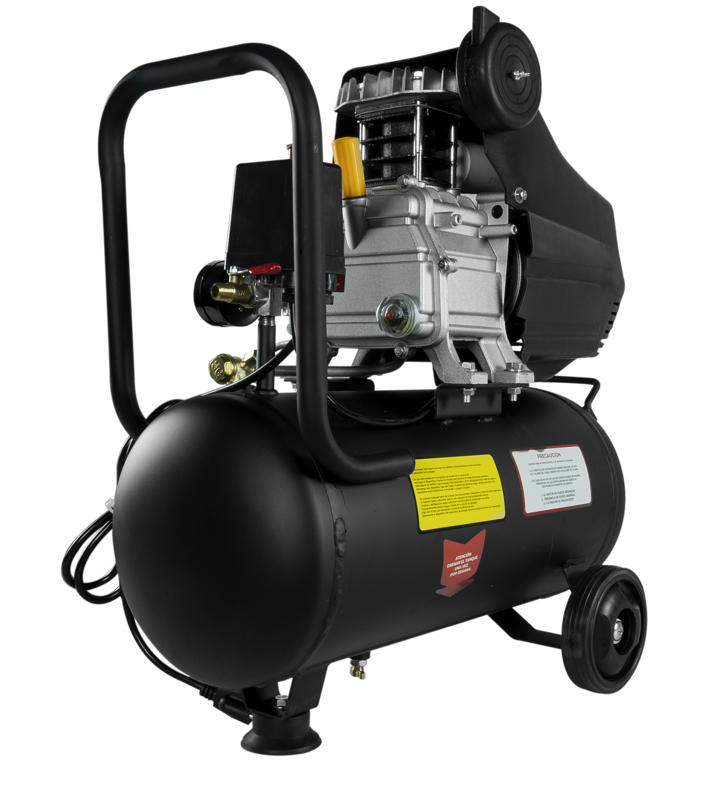 Kit Compresor de Aire Eléctrico De 2.5 Hp 110V Con Tanque De 25 Litros Y 115 Psi Con Pistola de Baja Presión y Manguera De 3 Metros Husky WINDER25