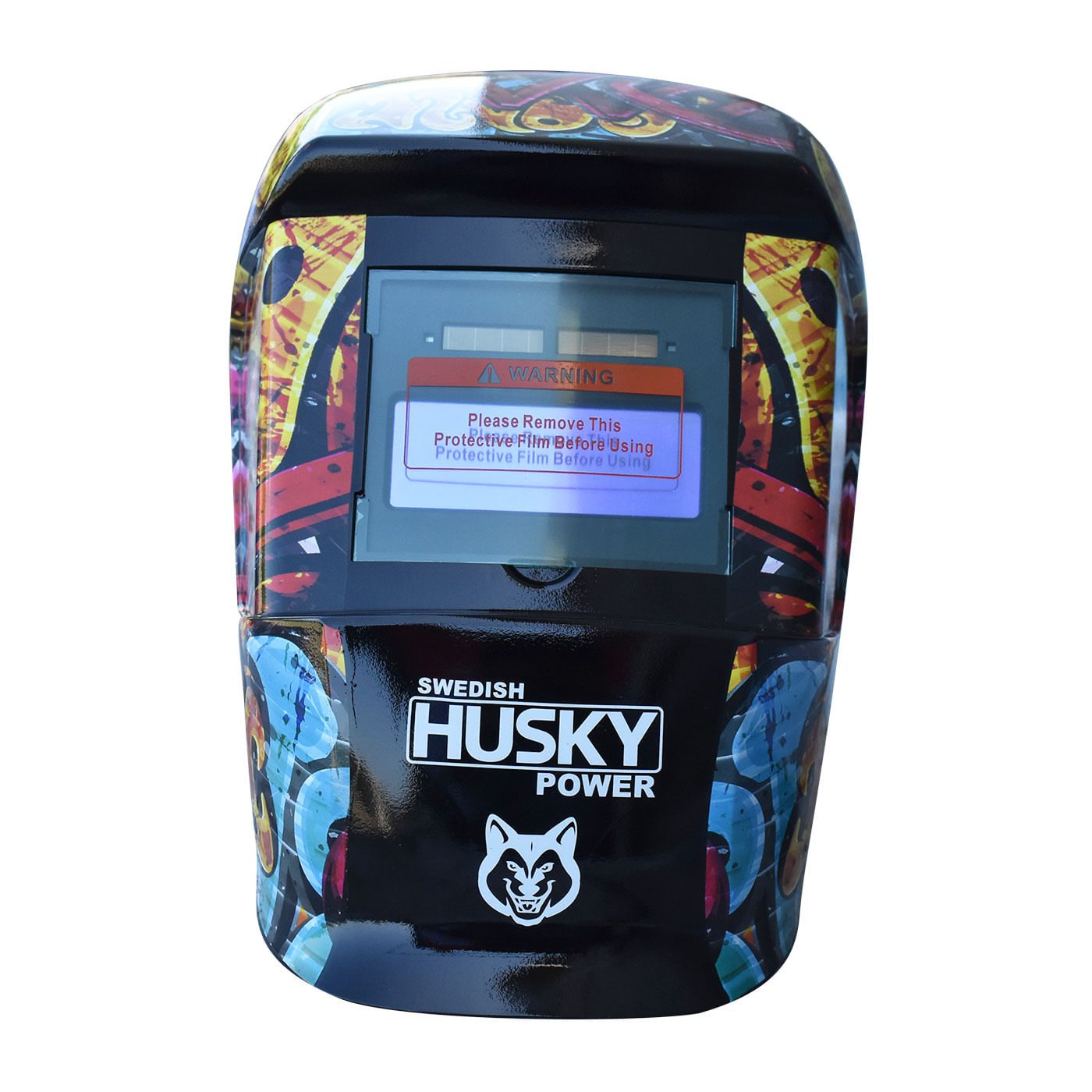 Careta Para Soldar Electrónica De Sombra Variable Grafiti Husky HKC45