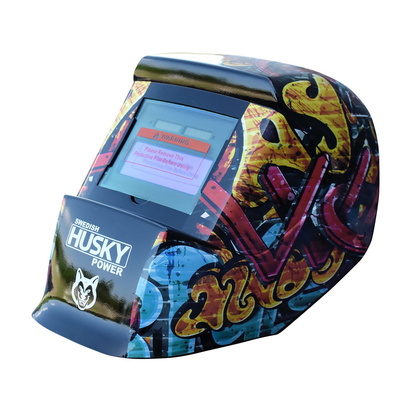 Careta Para Soldar Electrónica De Sombra Variable Grafiti Husky HKC45