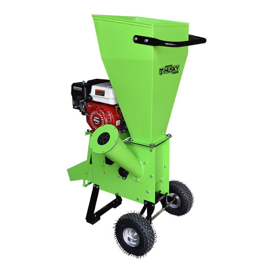 Biotrituradora Chipeadora de Ramas y Troncos Husky Diámetro Máximo de Corte de 4" o 10 Cm con Motor a Gasolina 6.5 HP Husky HKBIO200-HK65