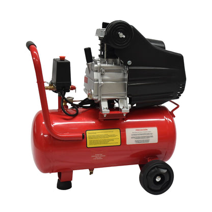 Kit Compresor De Aire Electronico De 2.5 Hp 110V Con Tanque De 25 Litros Y 115 Psi Con Pistola De Gravedad Y Manguera STALLION STWR25