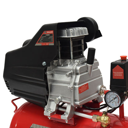 Kit Compresor De Aire Electronico De 2.5 Hp 110V Con Tanque De 25 Litros Y 115 Psi Con Pistola De Gravedad Y Manguera STALLION STWR25