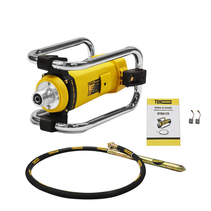 Vibrador Para Concreto Motor Eléctrico De 2 Hp  Con Chicote Vibrador De 2.5 Metros 38MM Husky DYNA125