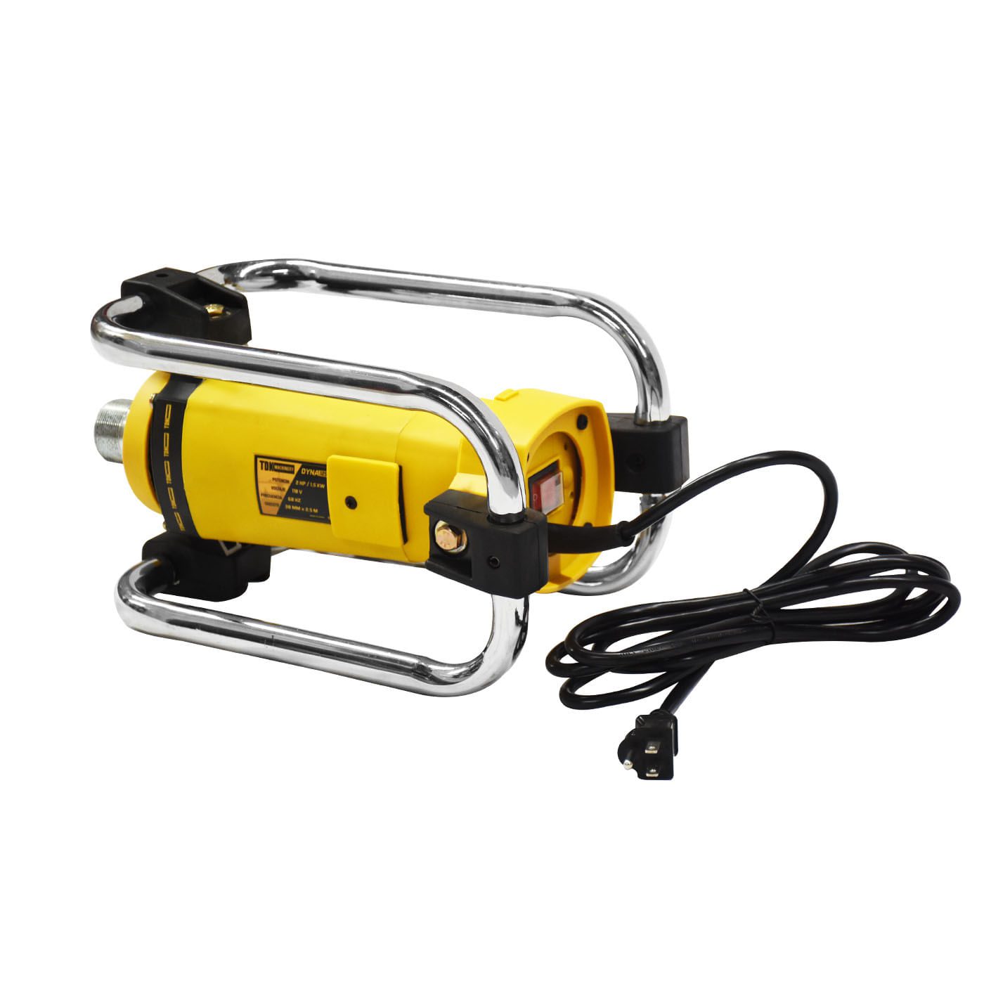 Vibrador Para Concreto Motor Eléctrico De 2 Hp  Con Chicote Vibrador De 2.5 Metros 38MM Husky DYNA125