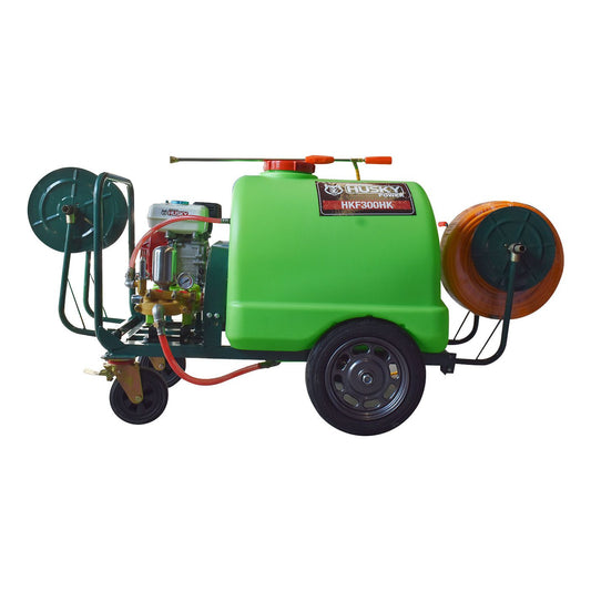 Fumigadora Parihuela De Pistones Con Motor Husky 6.5 Hp Tanque De 300L Y Manguera De 100m Husky HKF300HK