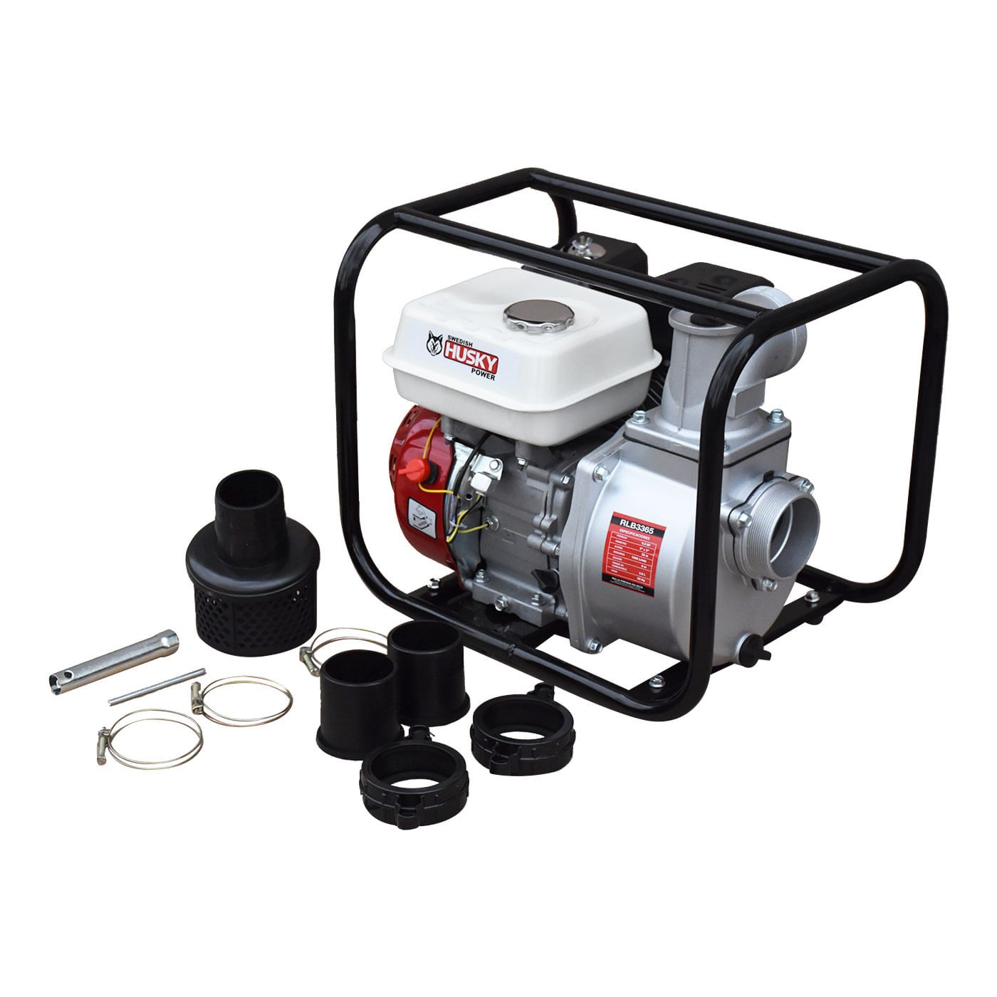 Motobomba A Gasolina 200cc 6.5 Hp Autocebante 4 Tiempos 3"x3" Husky RLB3365