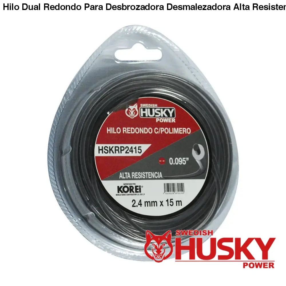Hilo Dual Redondo Para Desbrozadora Desmalezadora Alta