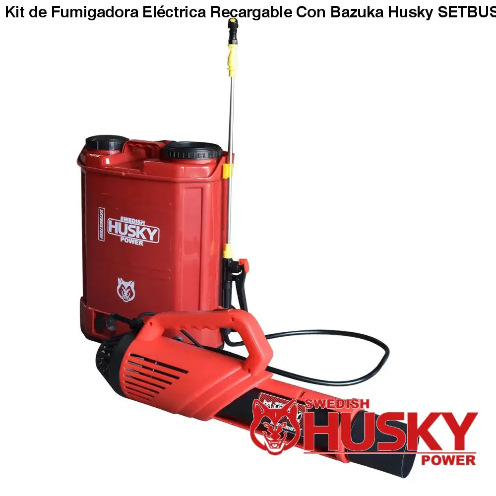 Kit de Fumigadora Eléctrica Recargable Con Bazuka Husky