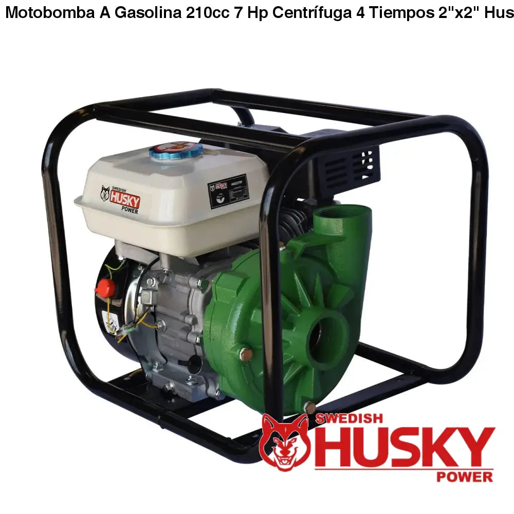 Motobomba A Gasolina 210cc 7 Hp Centrífuga 4 Tiempos 2x2