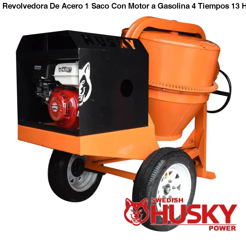 Revolvedora De Acero 1 Saco Con Motor a Gasolina 4 Tiempos
