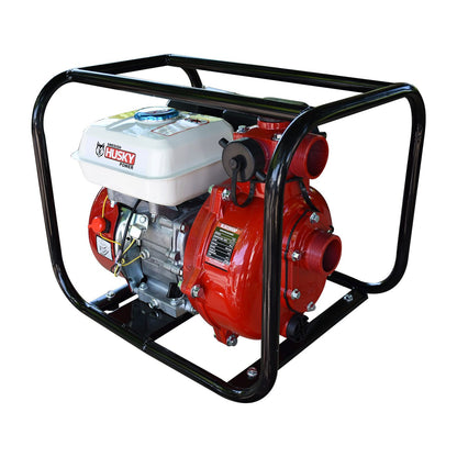 Motobomba A Gasolina 200cc 6.5 Hp Autocebante De Alta Presión 4 Tiempos 2"x2" Husky RLB2265APM