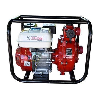 Motobomba A Gasolina 200cc 6.5 Hp Autocebante De Alta Presión 4 Tiempos 2"x2" Husky RLB2265APM