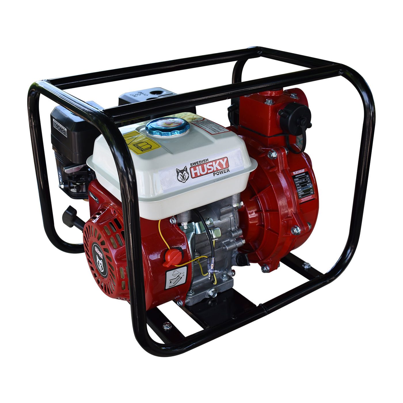 Motobomba A Gasolina 200cc 6.5 Hp Autocebante De Alta Presión 4 Tiempos 2"x2" Husky RLB2265APM