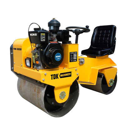 Rodillo Vibrador Doble 700mm Potencia 12Hp Diesel TDK TDKR950