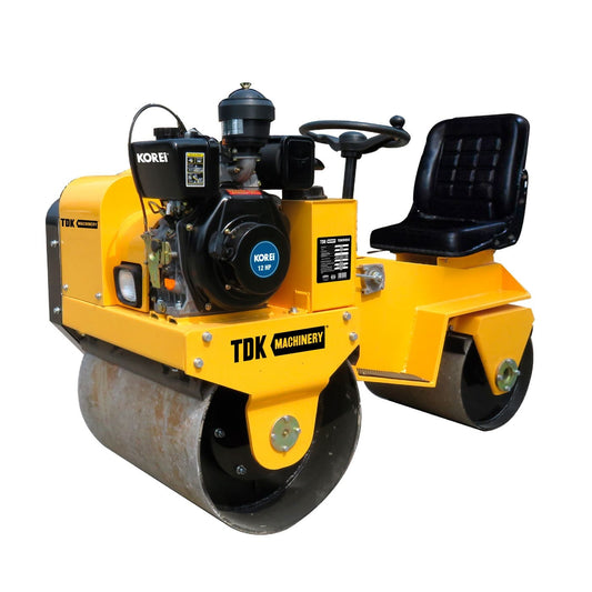 Rodillo Vibrador Doble 700mm Potencia 12Hp Diesel TDK TDKR950