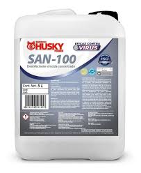 Desinfectante Sanitizante Virucida Y Germicida De Sales Cuaternarias de Amonio De Quinta (5ta) Generación SAN-100 5 Litros (L)