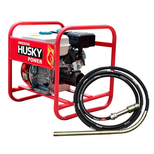 Vibrador Para Concreto Motor De 6.5 Hp Con Chicote Vibrador De 4 Metros 38MM Husky HKV384-65